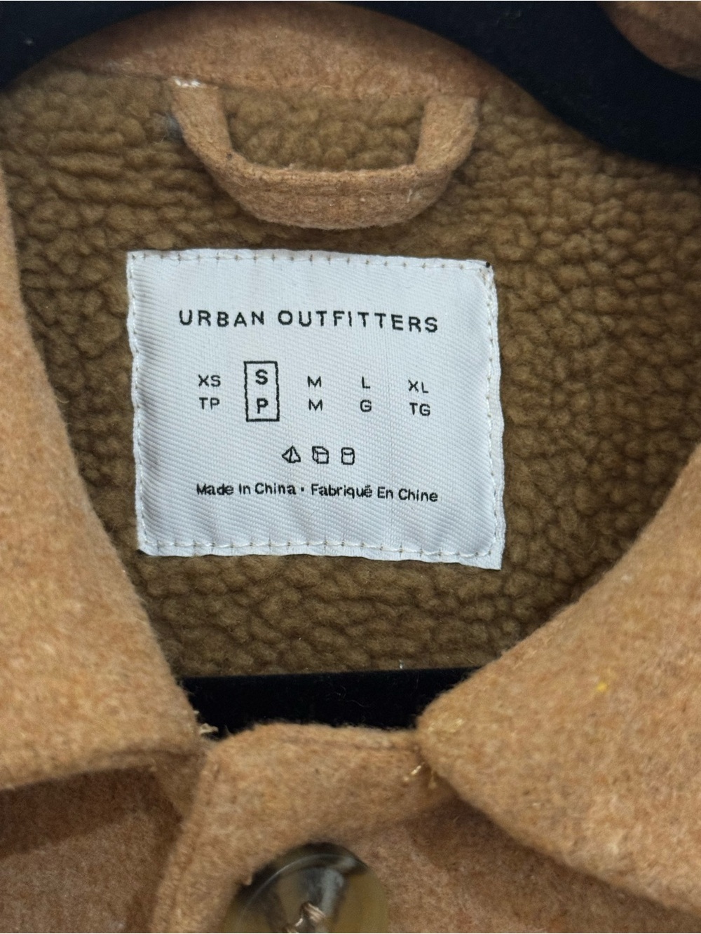 Urban Outfitters Men's Camel/Tan Button-Front Wool Jacket - Picture 3 of 3